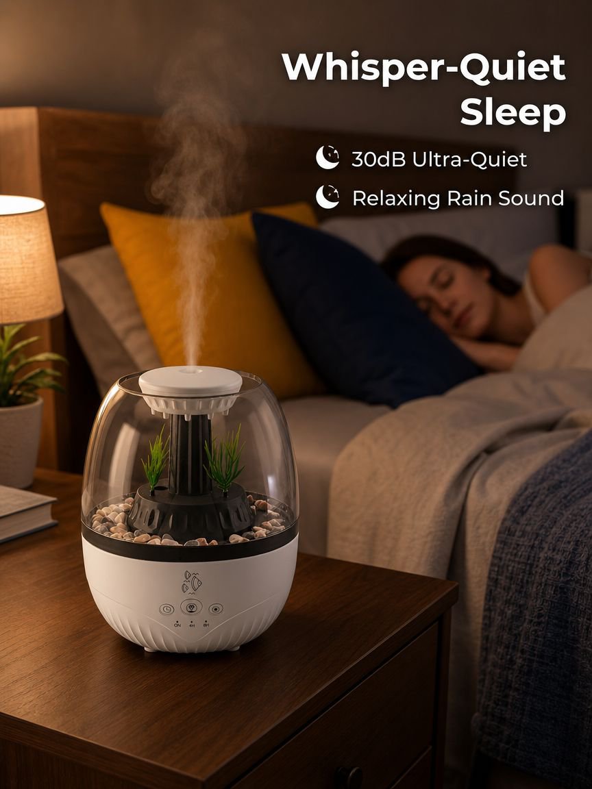 Silent Aroma Diffuser with Colorful Ambience Light Humidifier