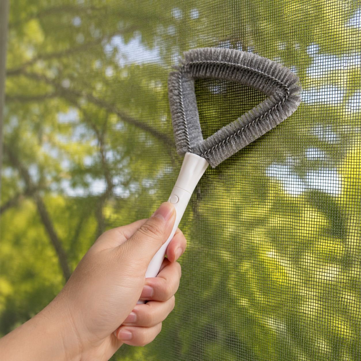 No-Removal Washable Mesh Screen Cleaning Brush