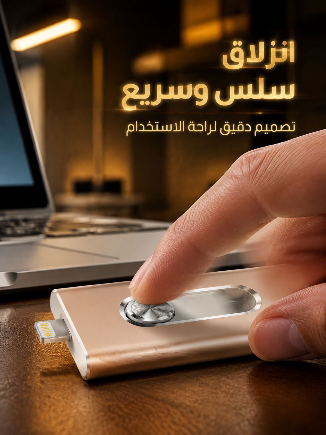 فلاش USB ثلاثي الوظائف
