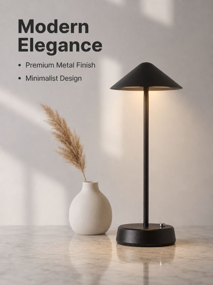 Metal Touch Decorative Table Lamp