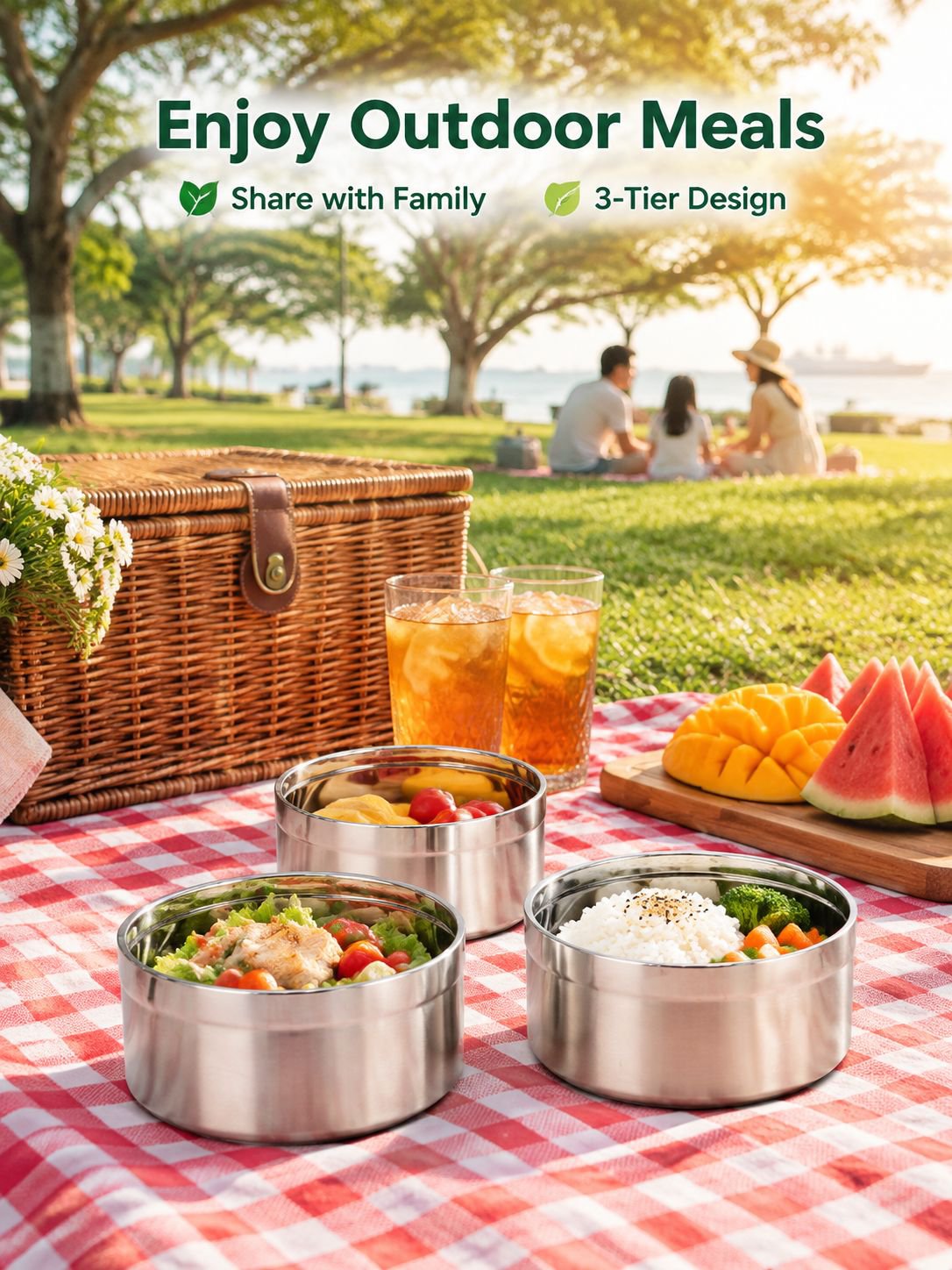 Portable Stainless Steel Food Container