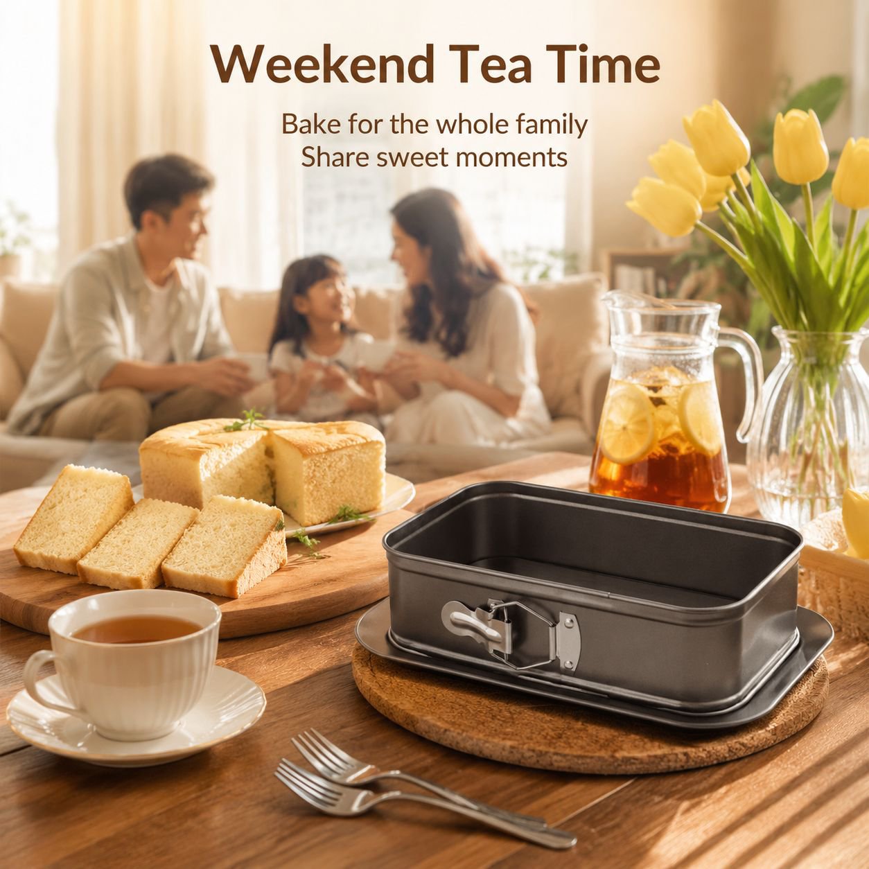 Carbon Steel Springform Baking Pan with Removable Bottom