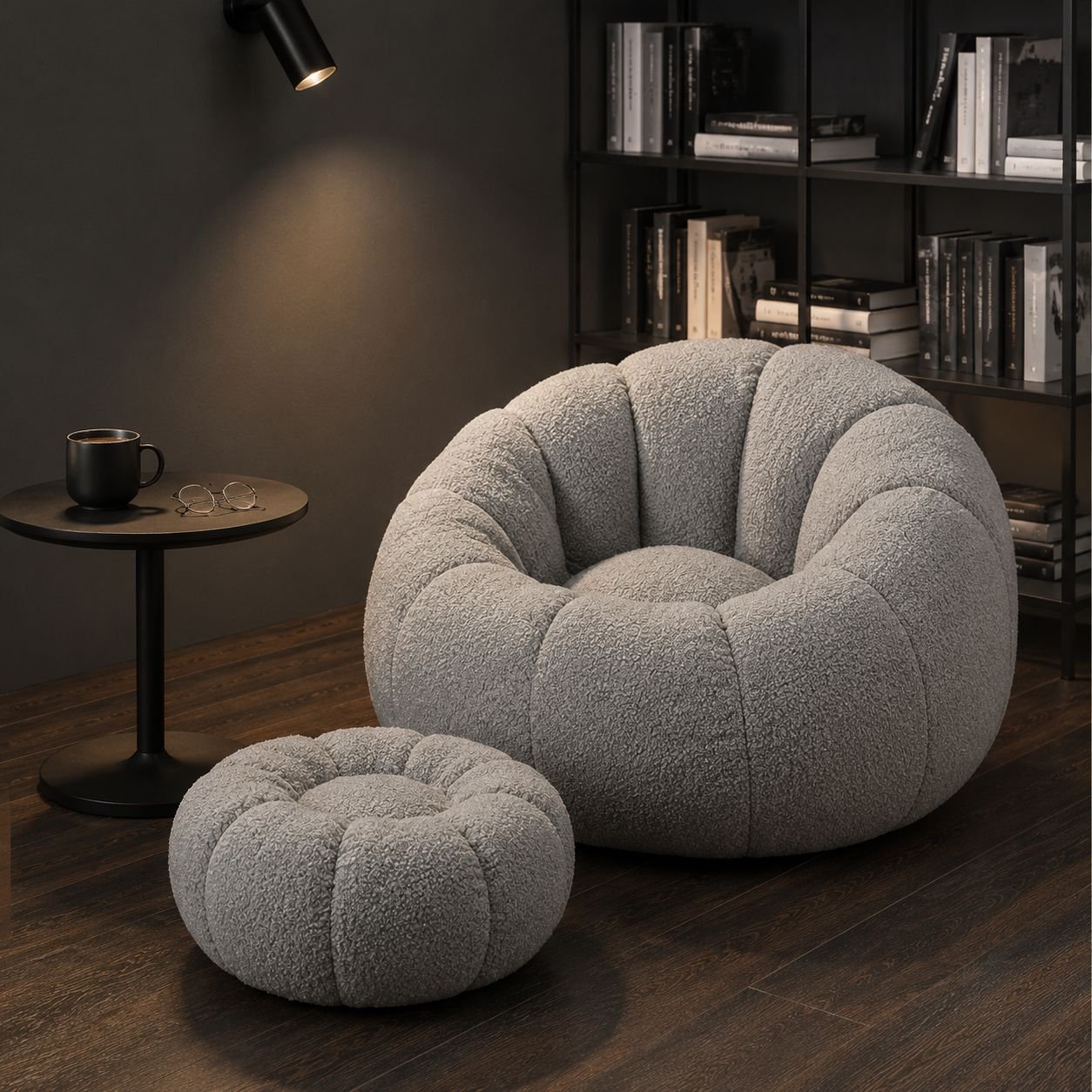 Soft fabric and ergonomic design of tatami single sofa
