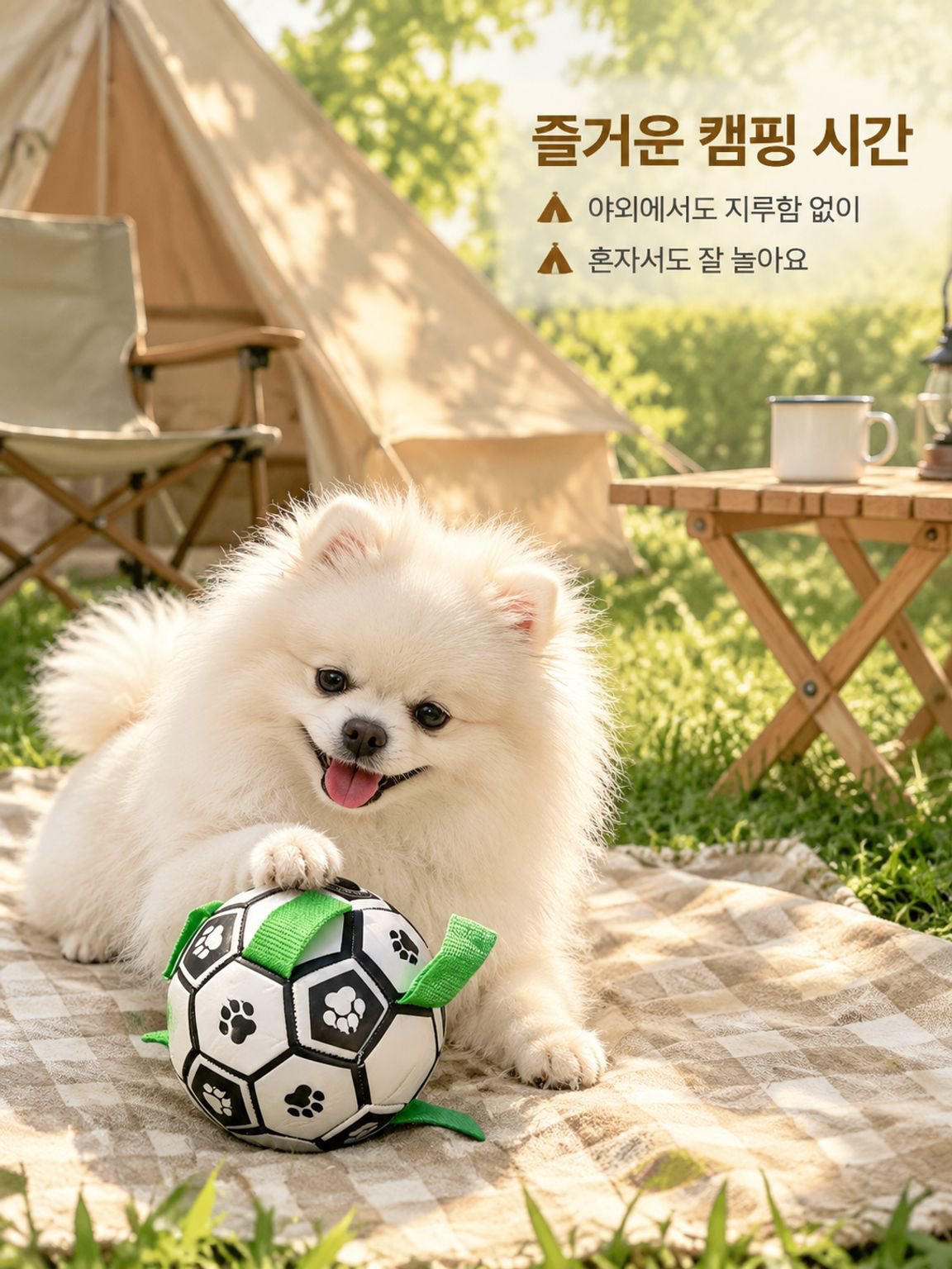 소형견용 내구성 좋은 축구공 장난감