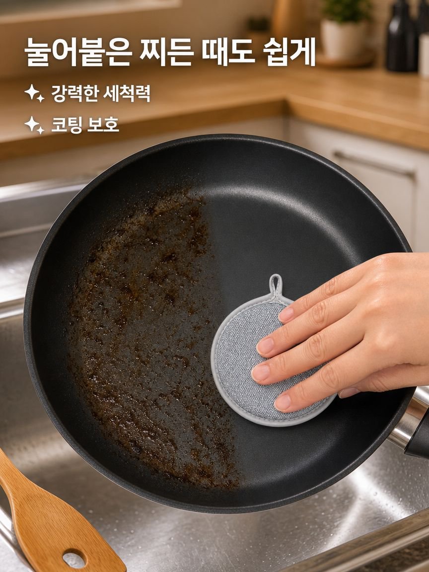 양면 설거지 스펀지