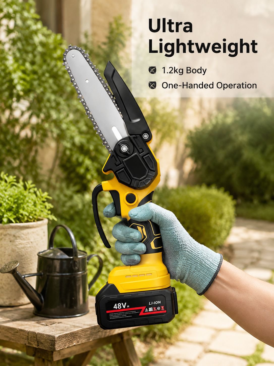 Portable 6-Inch High-Power Electric Chainsaw