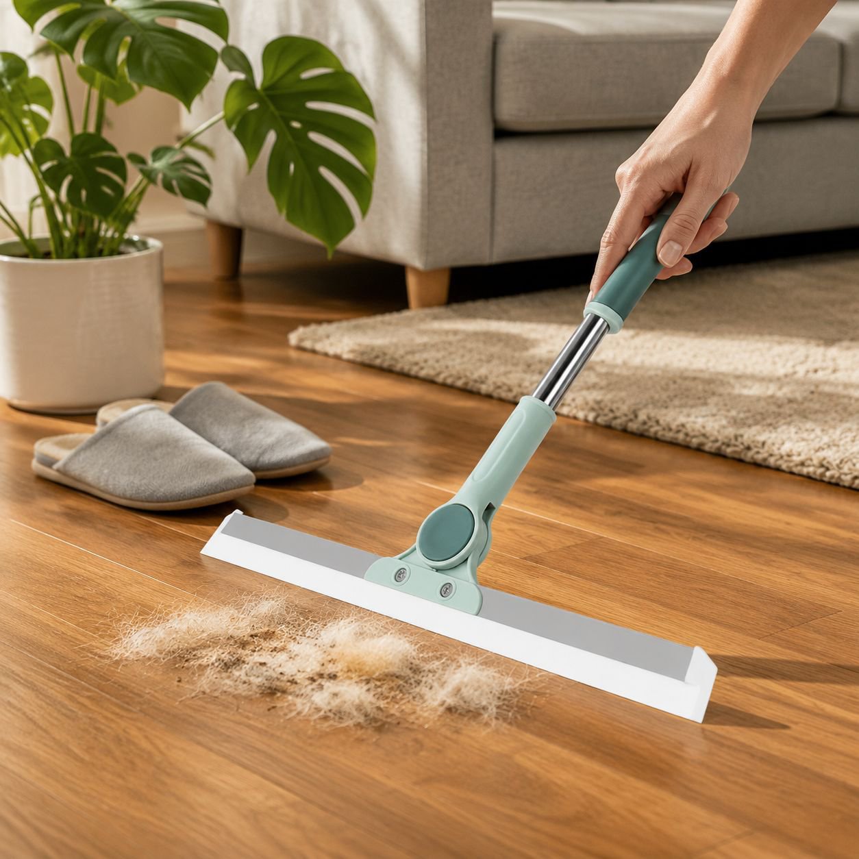 Flexible silicone broom sweeping dust