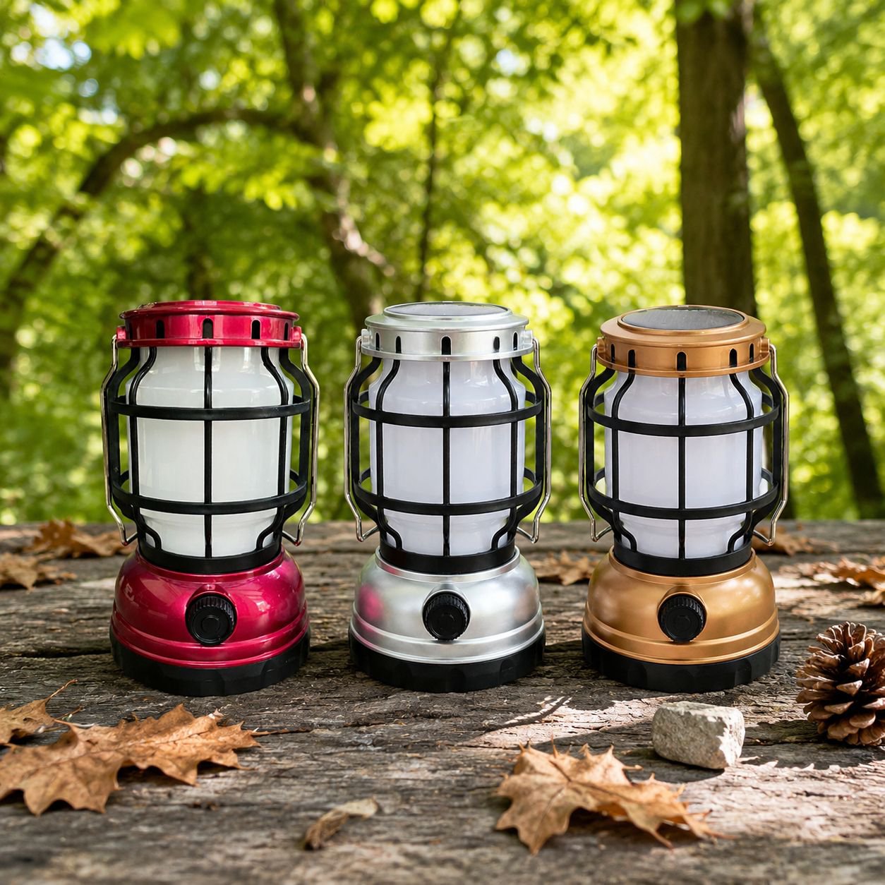 Camping Light with USB and Solar Power Options