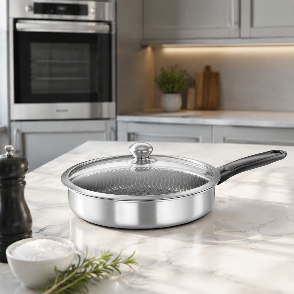 Germany made. Stainless steel frying pan