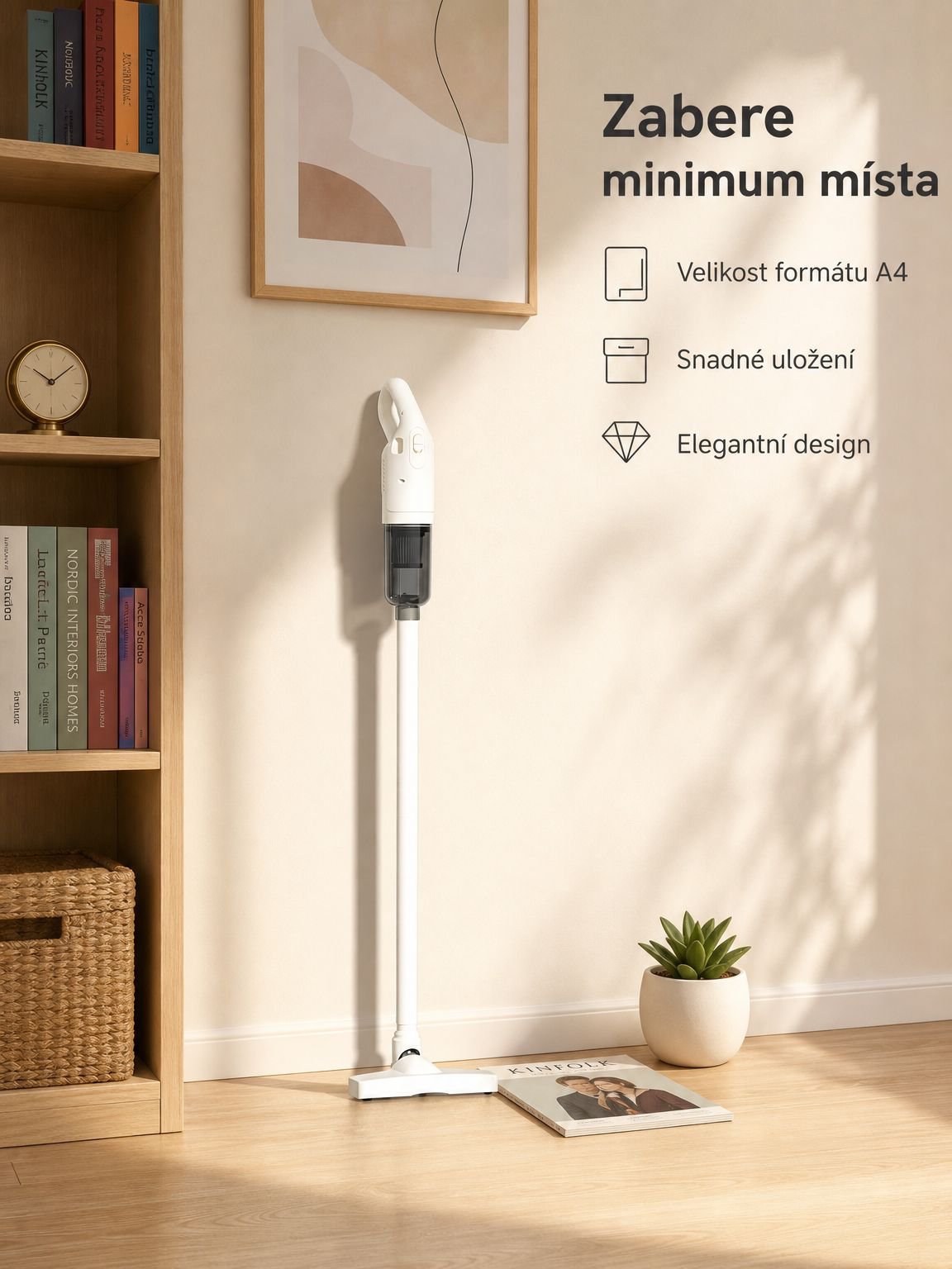 Bezdrátový vysoce účinný vysavač
