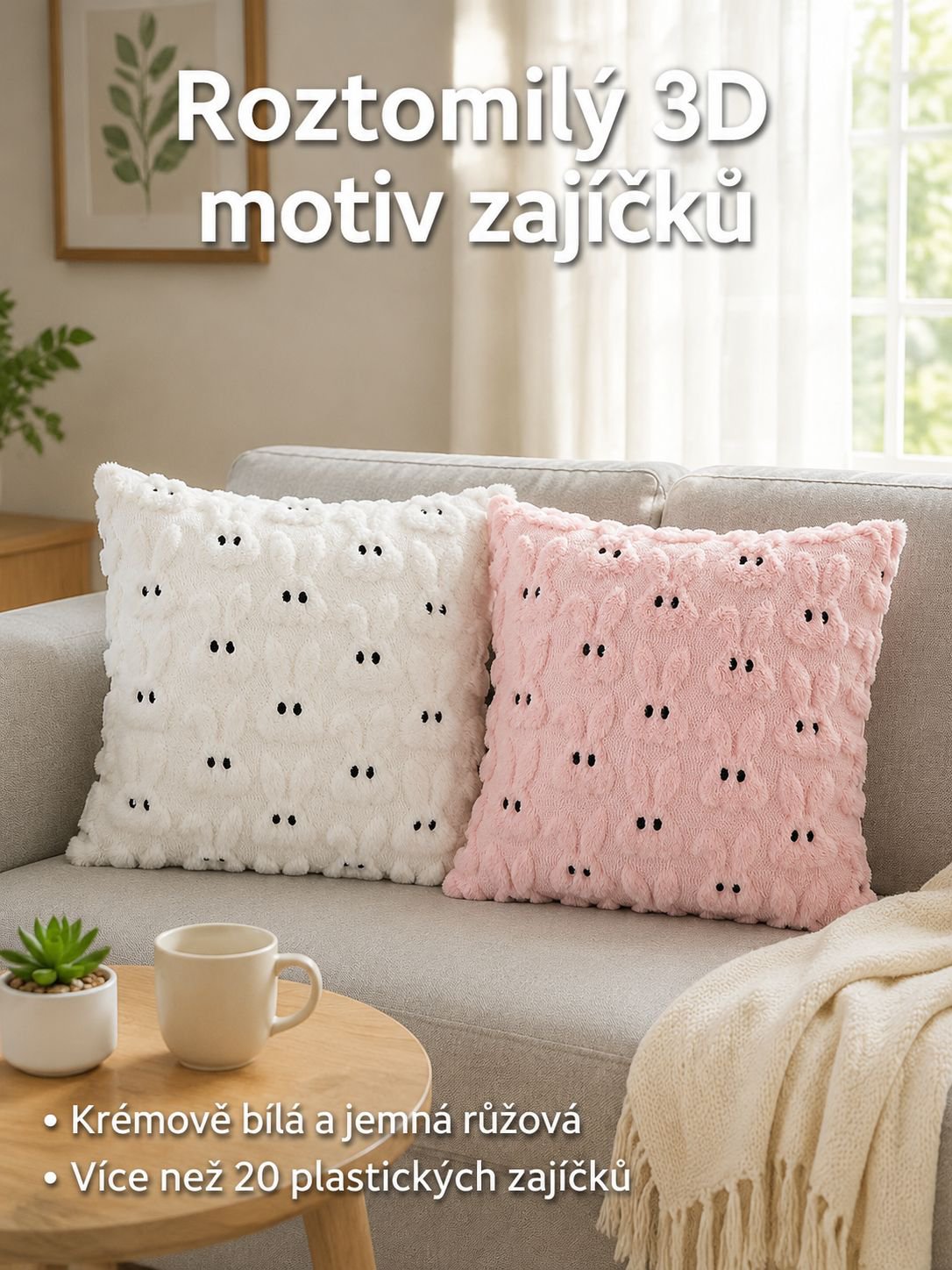 Povlak na polštář na pohovku do obývacího pokoje