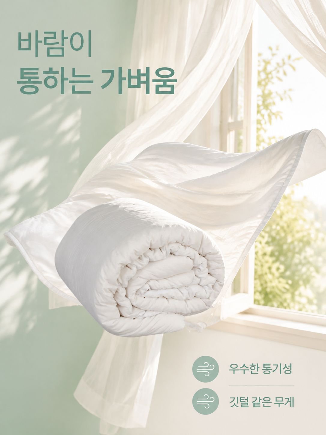통기성 쿨링 에어컨 이불
