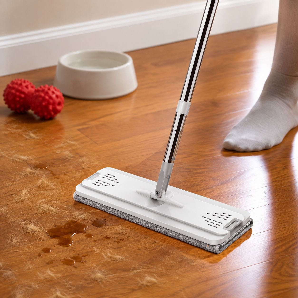 Home Cleaning Lazy Mop Set with Net Cloth