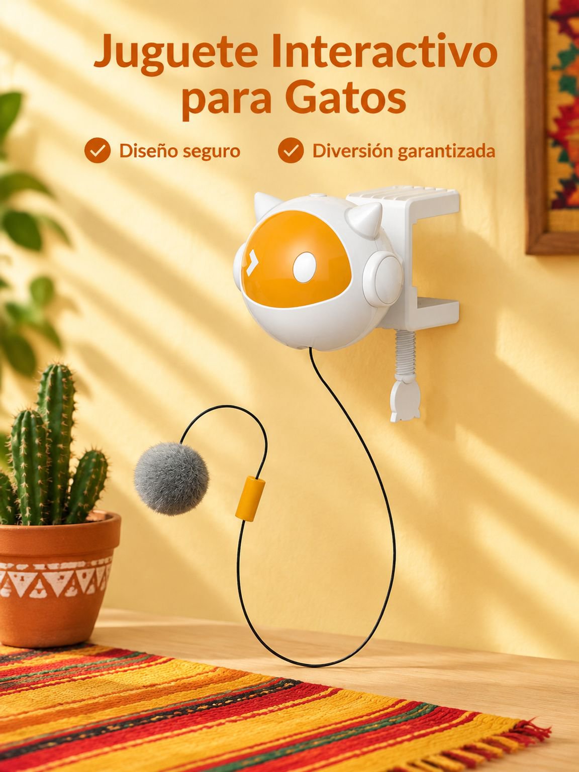 Pelota de juguete autosuficiente para gatos