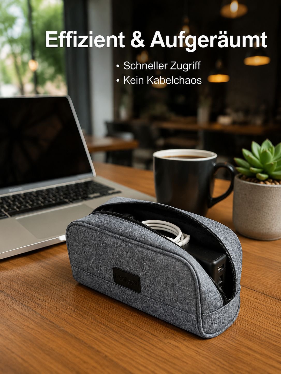 Multifunktionale digitale Zubehör-Aufbewahrungstasche, schlichte Reisetasche
