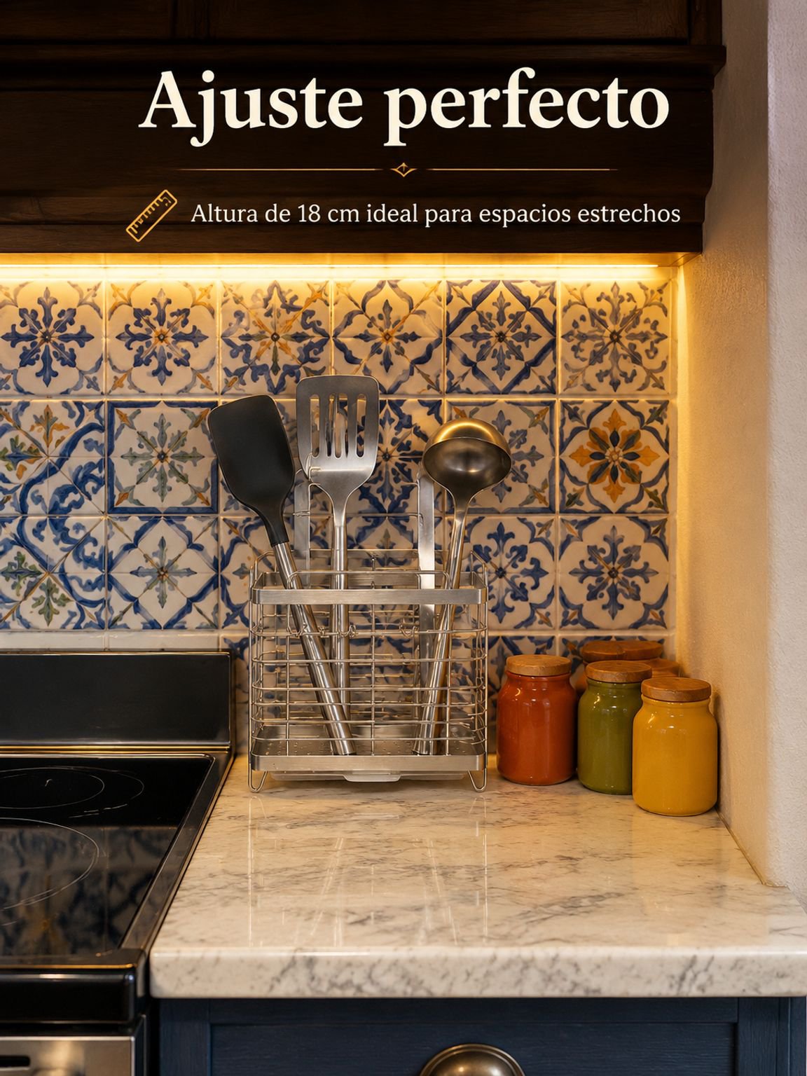 Soporte para palillos ideal para mantener la encimera ordenada