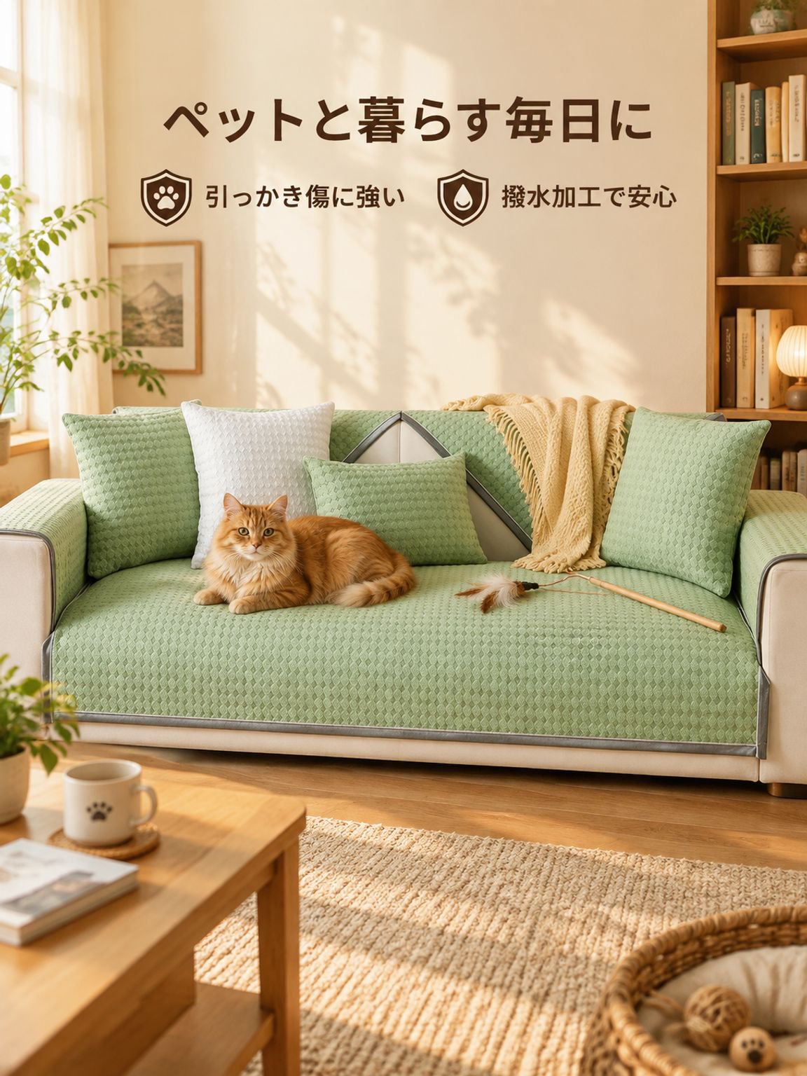 滑り止めソファカバー