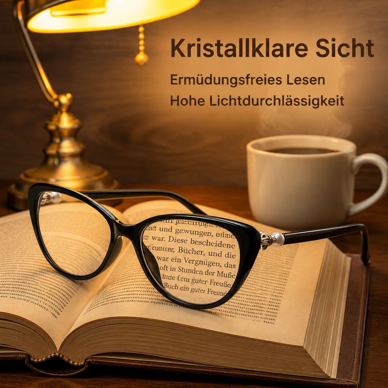 Intelligente Lesebrille mit Zoomfunktion für Nah- und Fernsicht