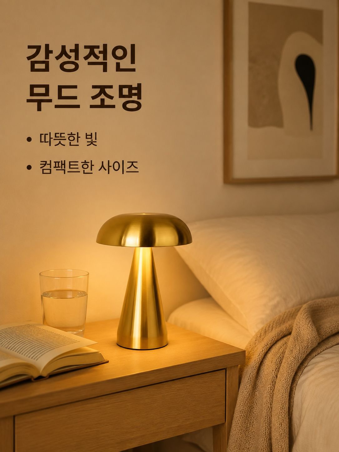 휴대용 충전식 무드 데스크 램프