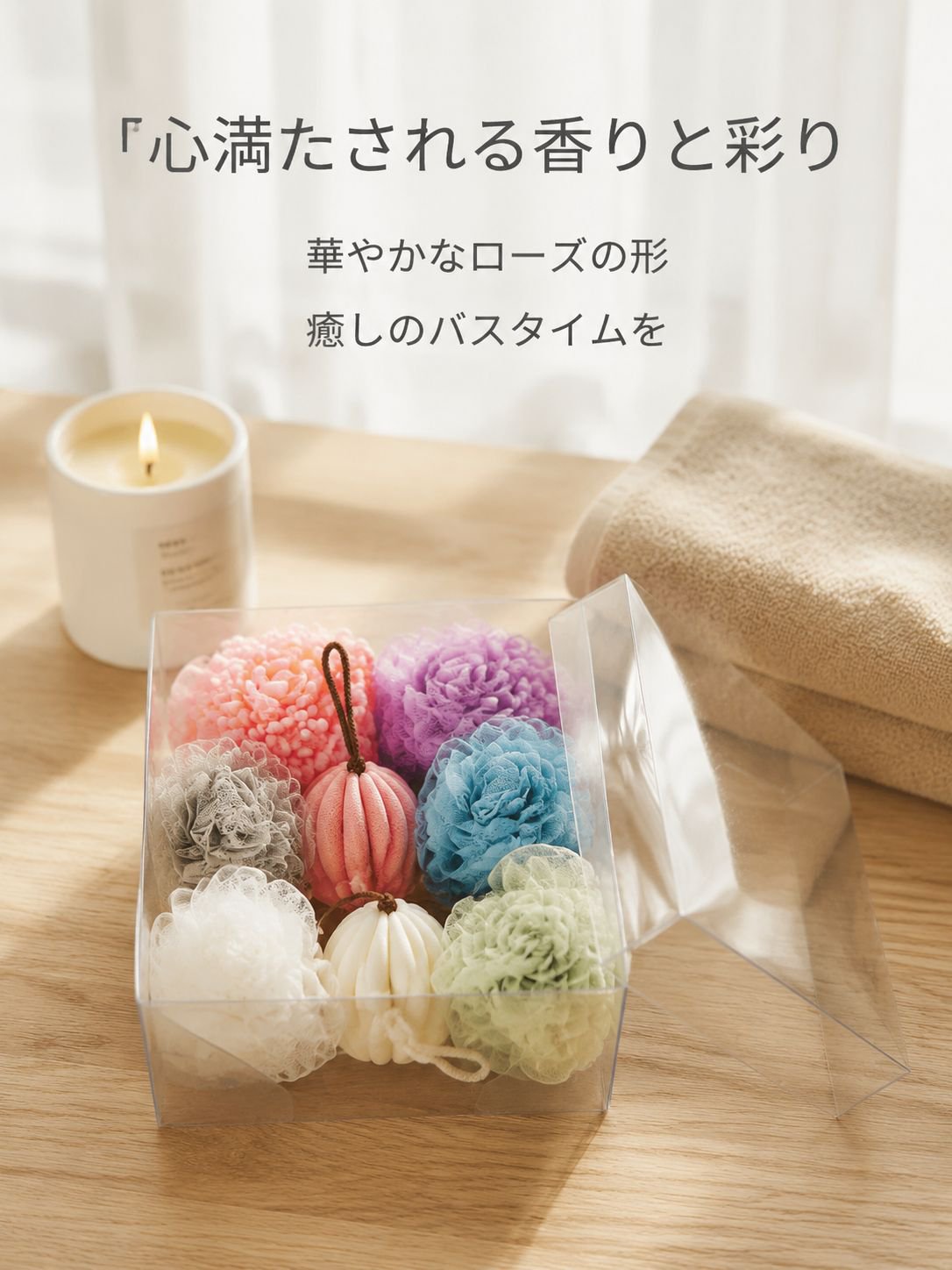バスボムとバスフラワー
