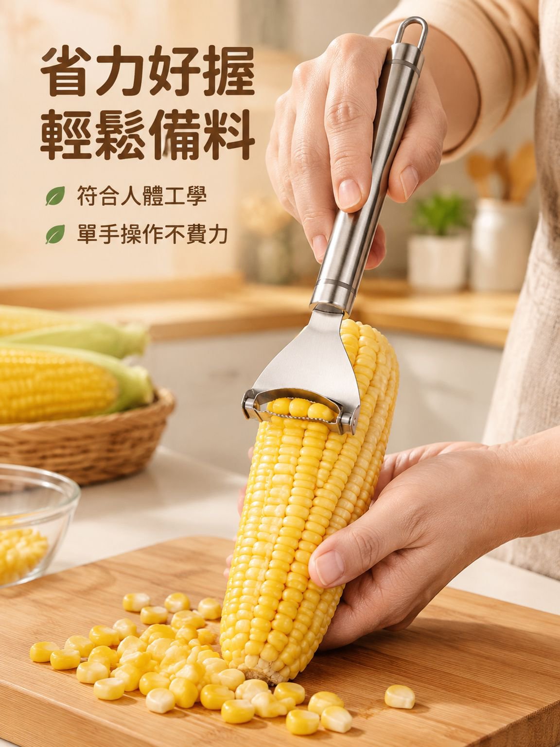 多功能玉米剝皮器廚房用具