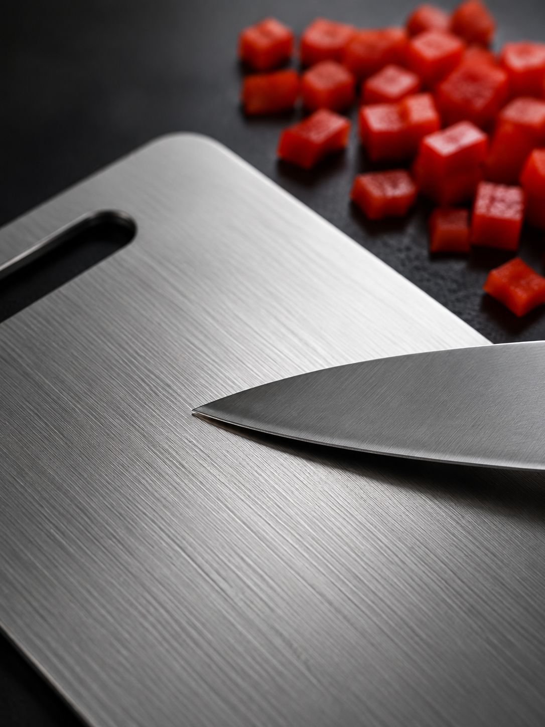 Superficie de corte higiénica y resistente para cocina