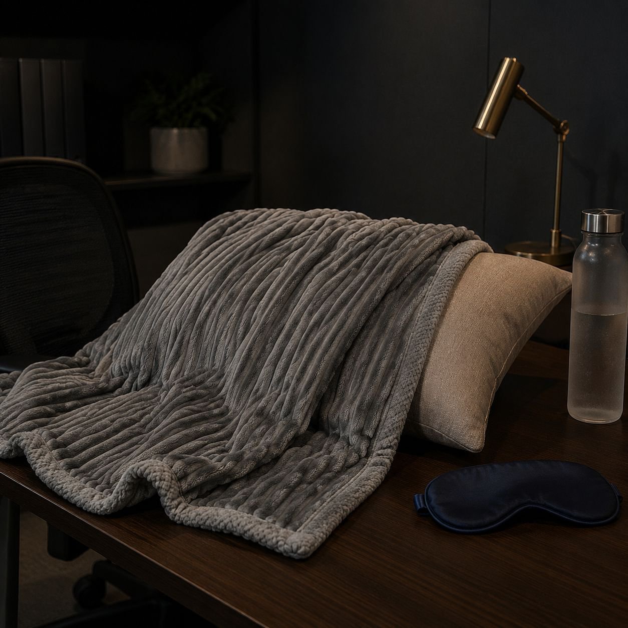 Portable nap blanket for travel and office