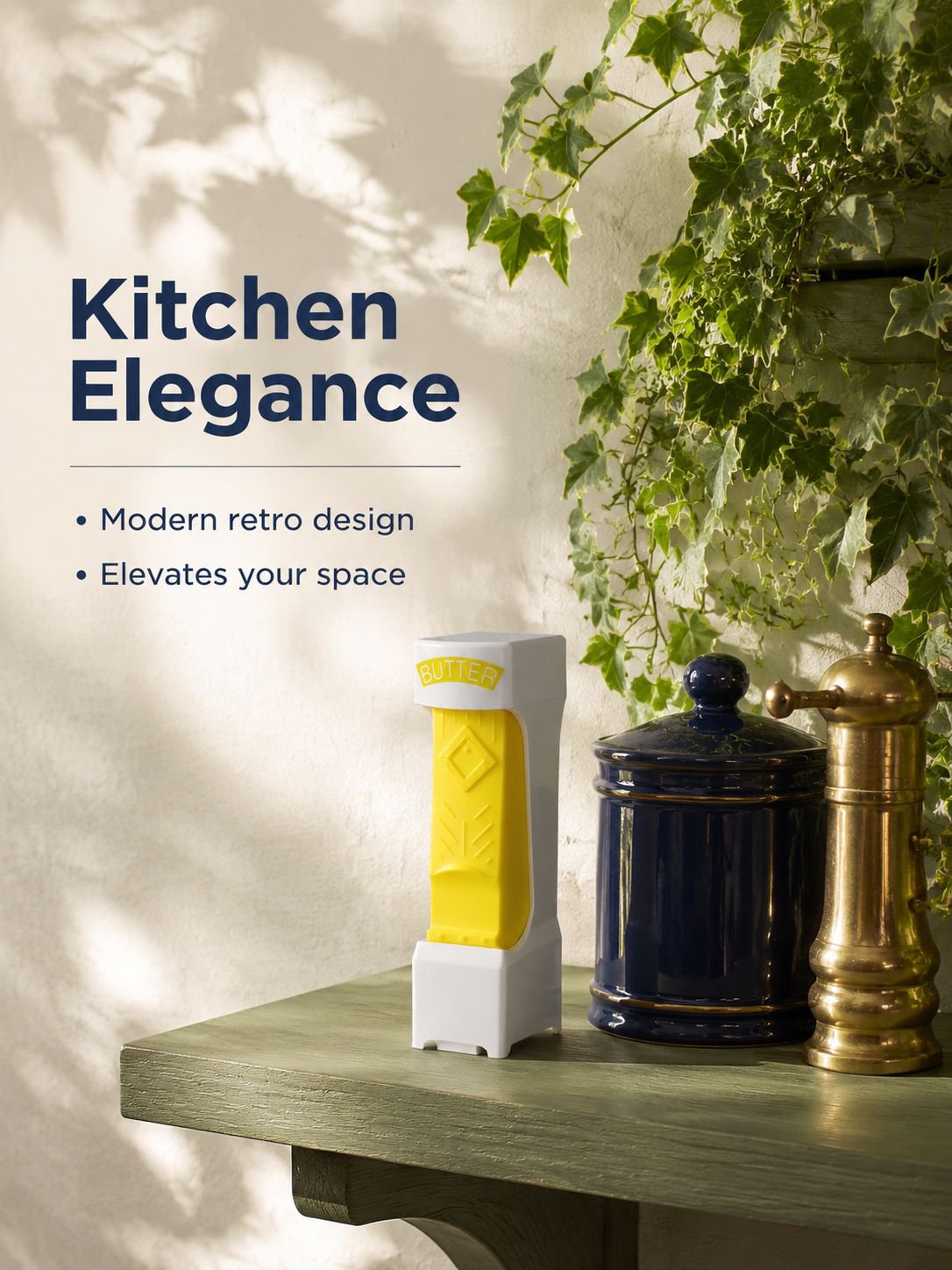Butter dispenser with ergonomic handle