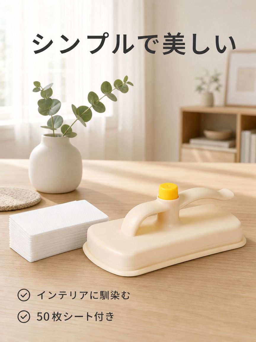 50枚使い捨てクロス付き多機能ブラシ