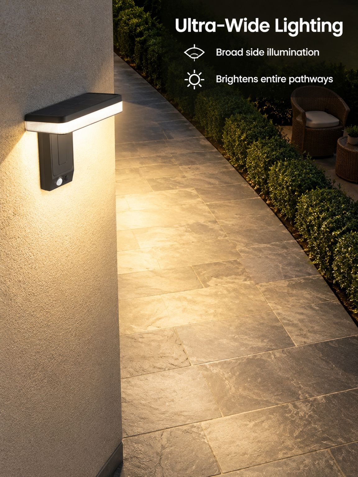 Villa Solar Smart Sensor Wall Light