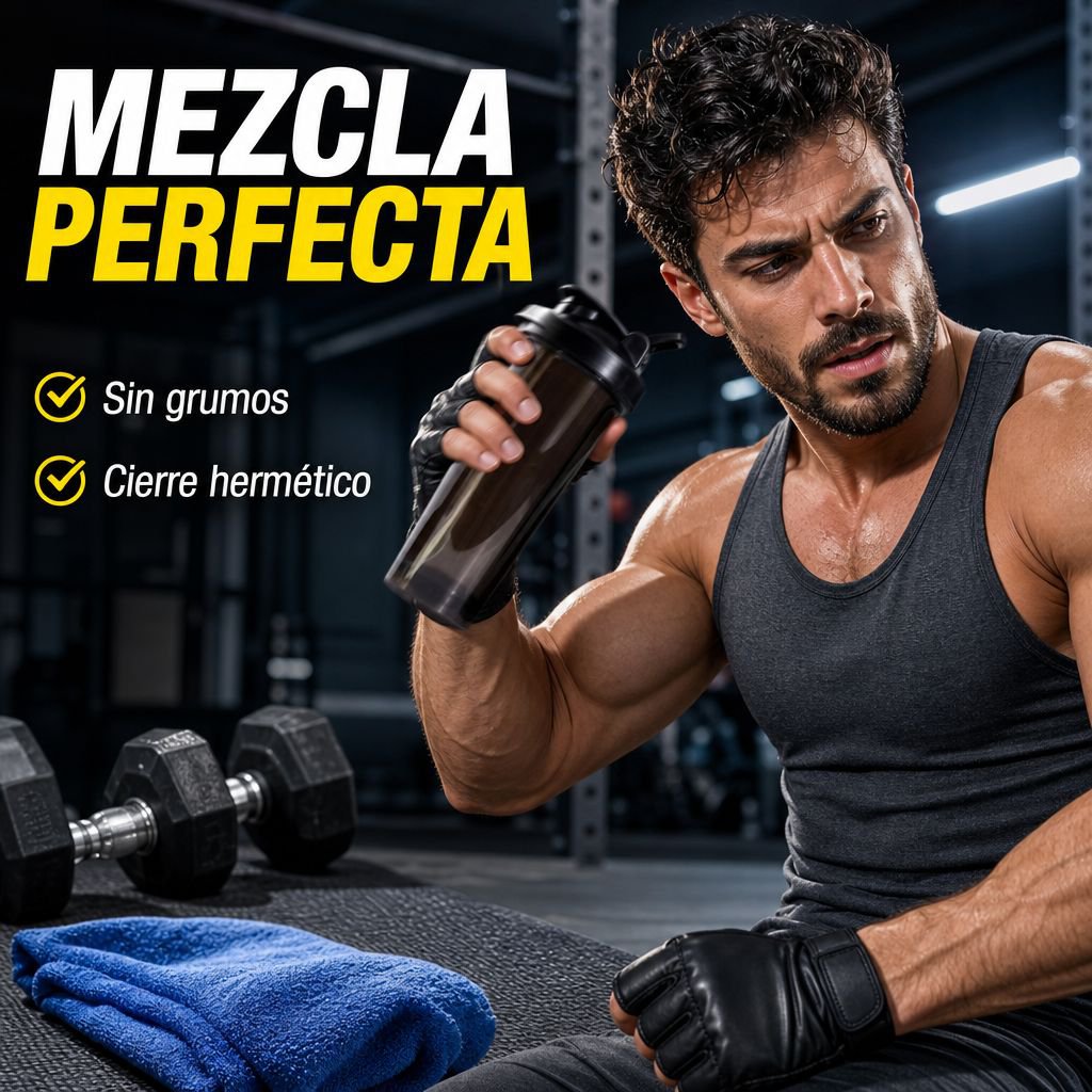 Vaso mezclador de proteína en polvo de alta calidad/vaso mezclador deportivo