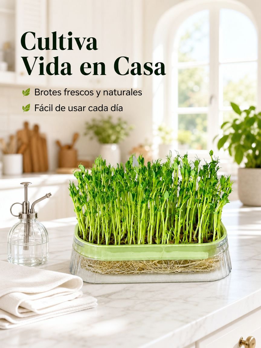 Caja hidropónica para germinación de brotes