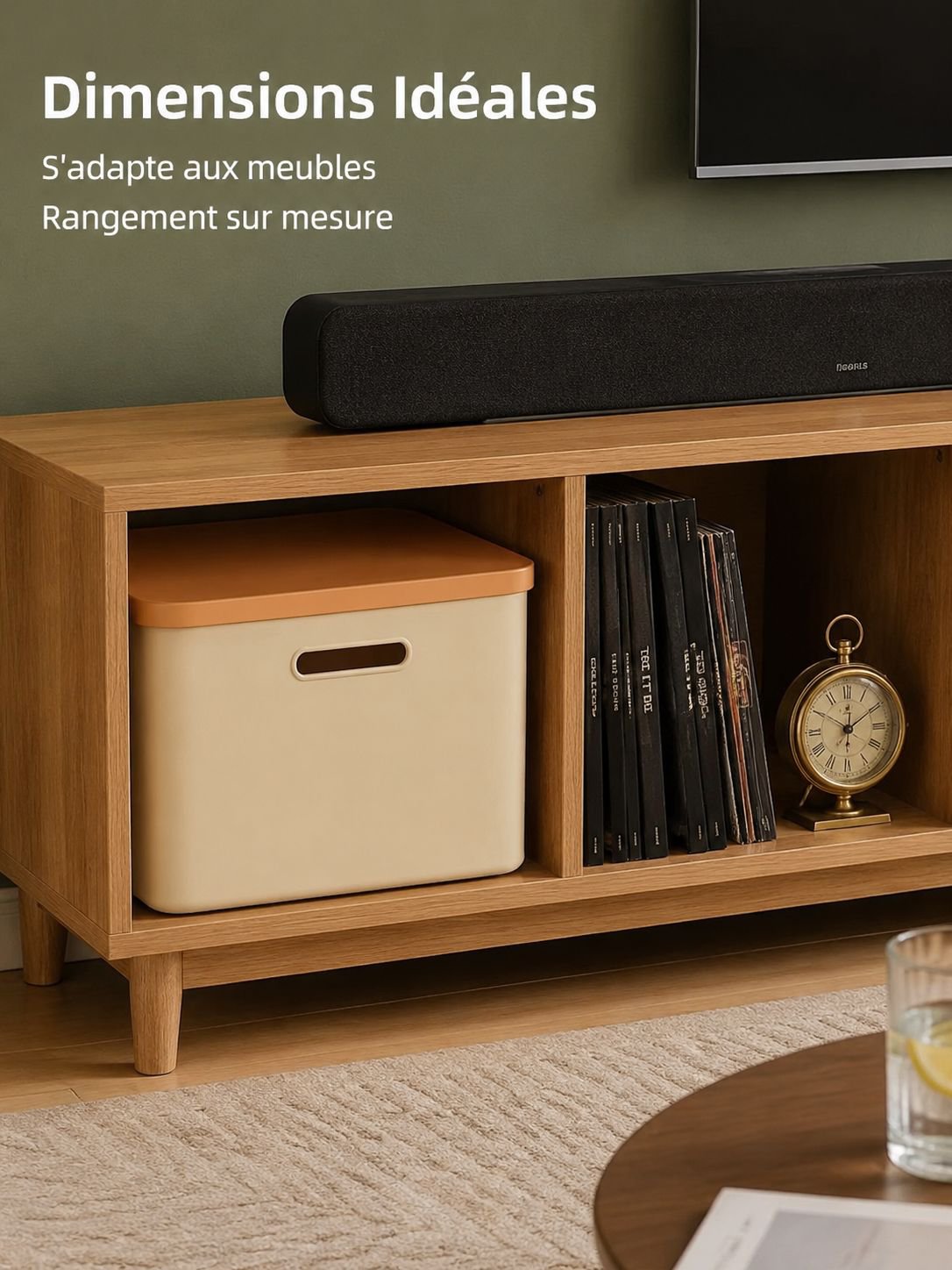 Boîte de rangement pour objets divers avec couvercle