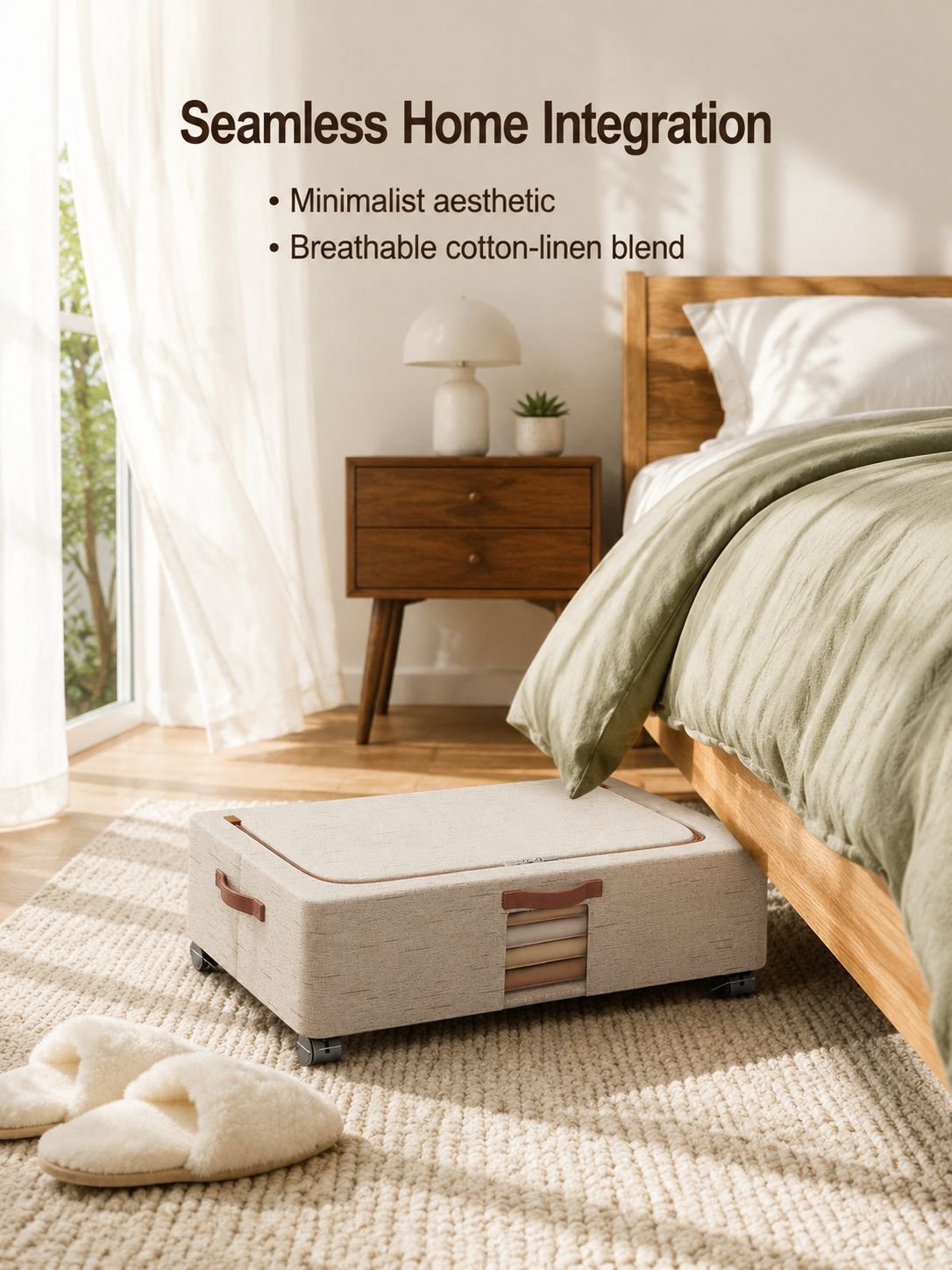 Under-Bed Storage Box with Wheels