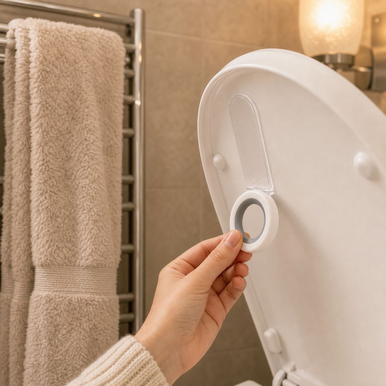 Set of 2 Toilet Lid Handles for home bathroom