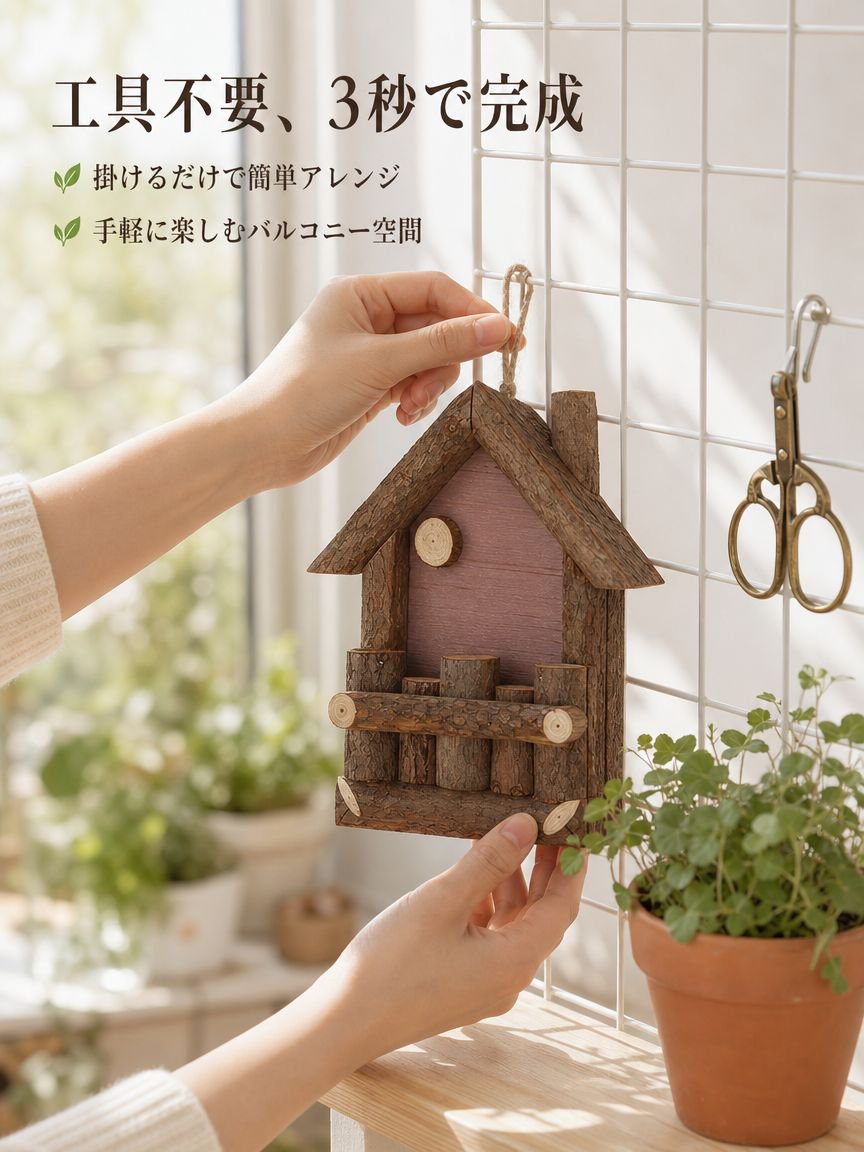 小さな中庭用装飾木製フェイクグリーンプランター