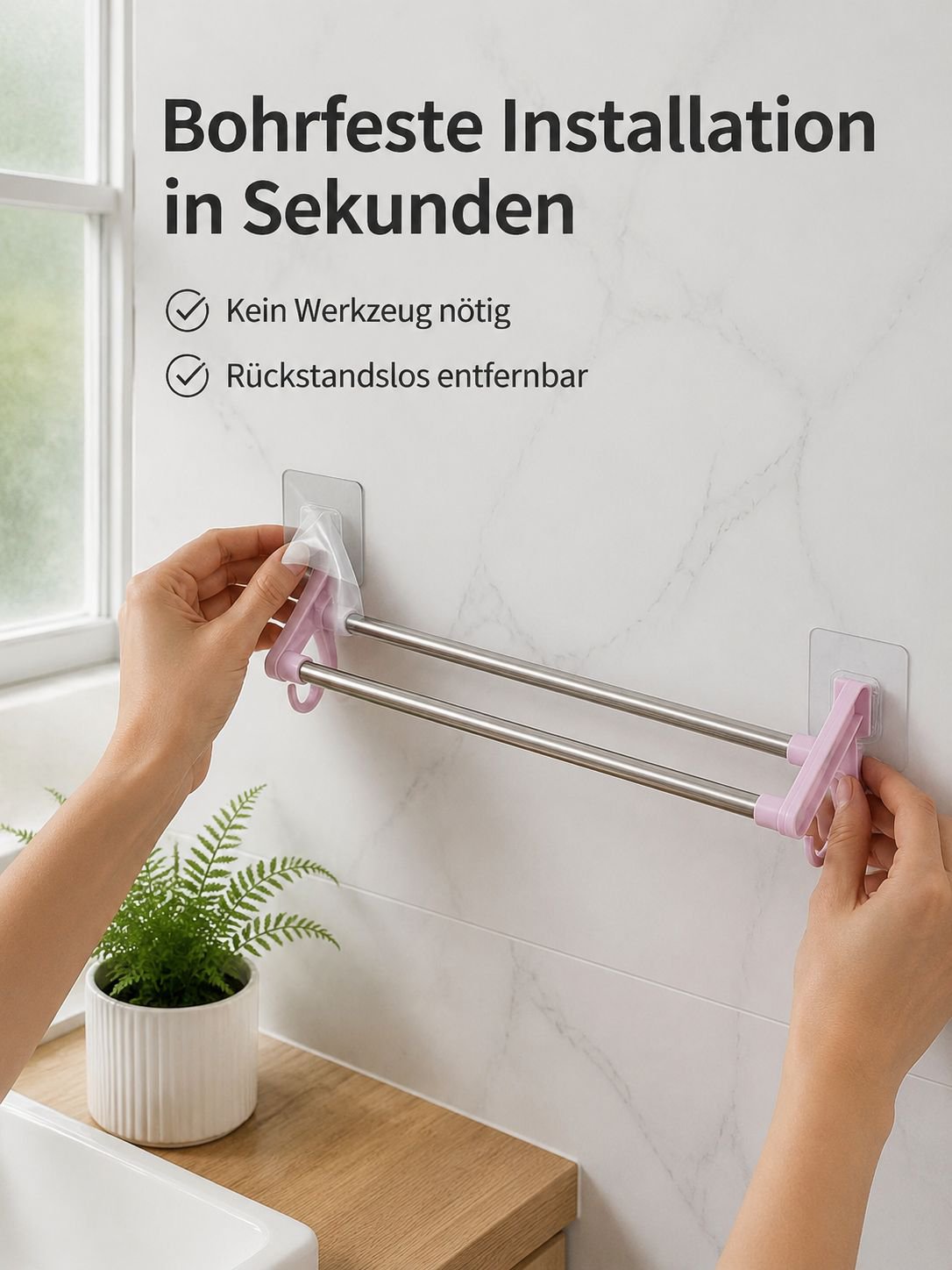 Elegantes Design für Ihren doppelten Wandhandtuchhalter im Badezimmer