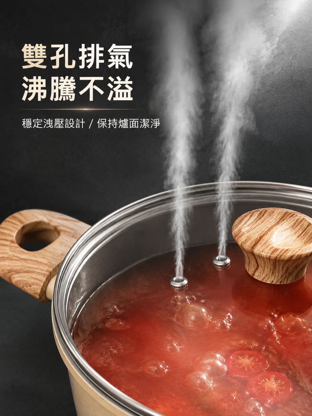 多功能可視化雙耳加厚煮鍋