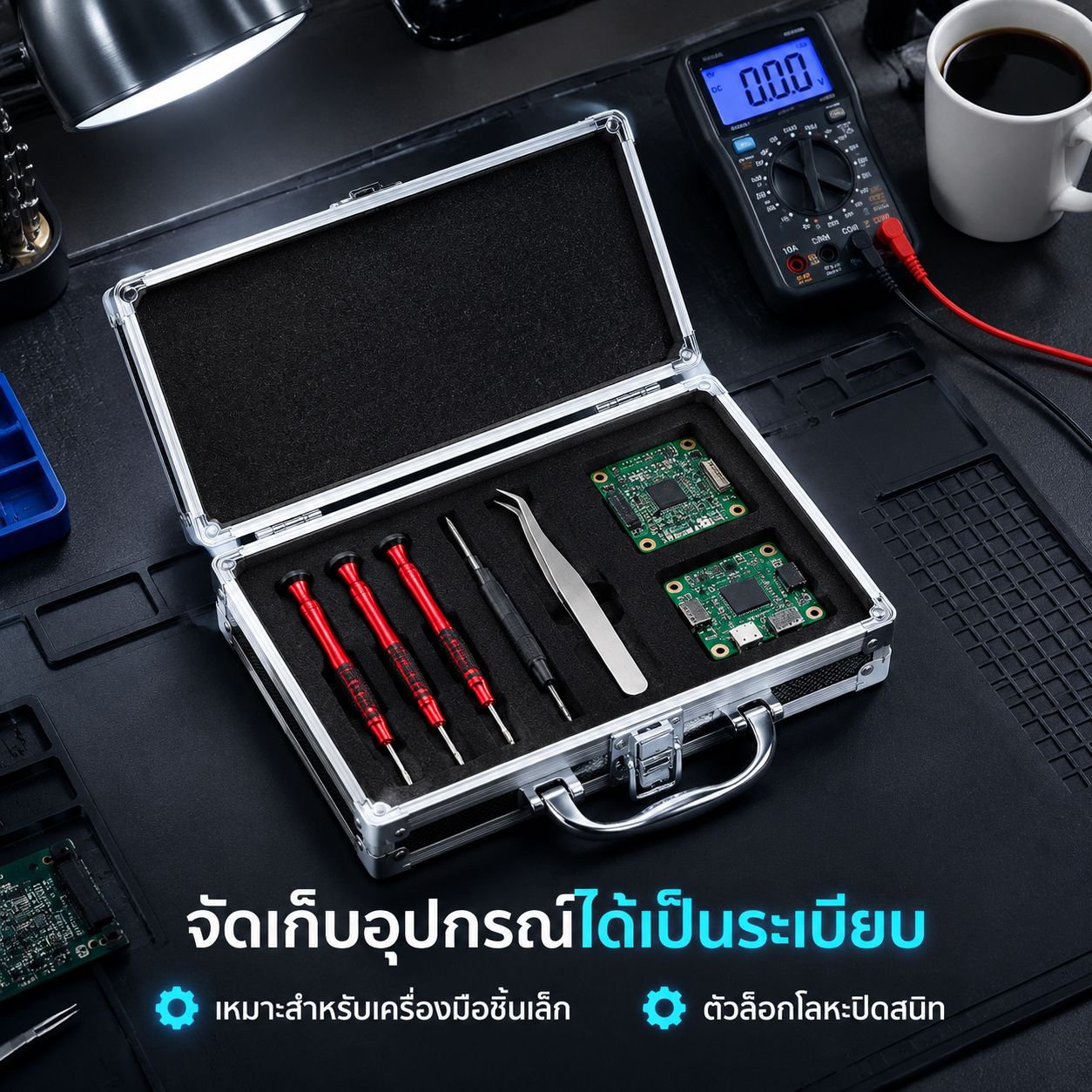 กล่องเครื่องมืออเนกประสงค์อลูมิเนียม