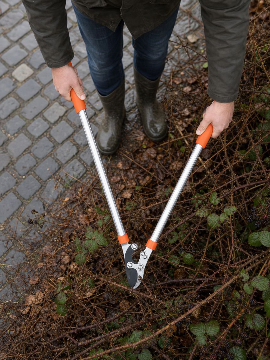 Long handle tree pruner for easy trimming