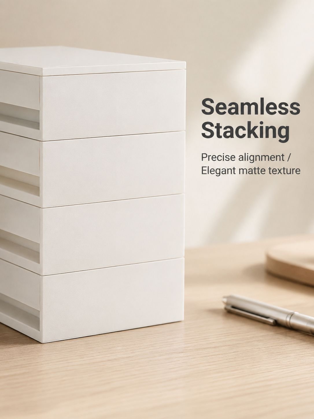 Drawer storage box with easy-access compartments