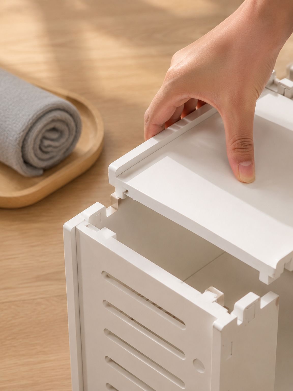 Mueble auxiliar para almacenamiento en baño
