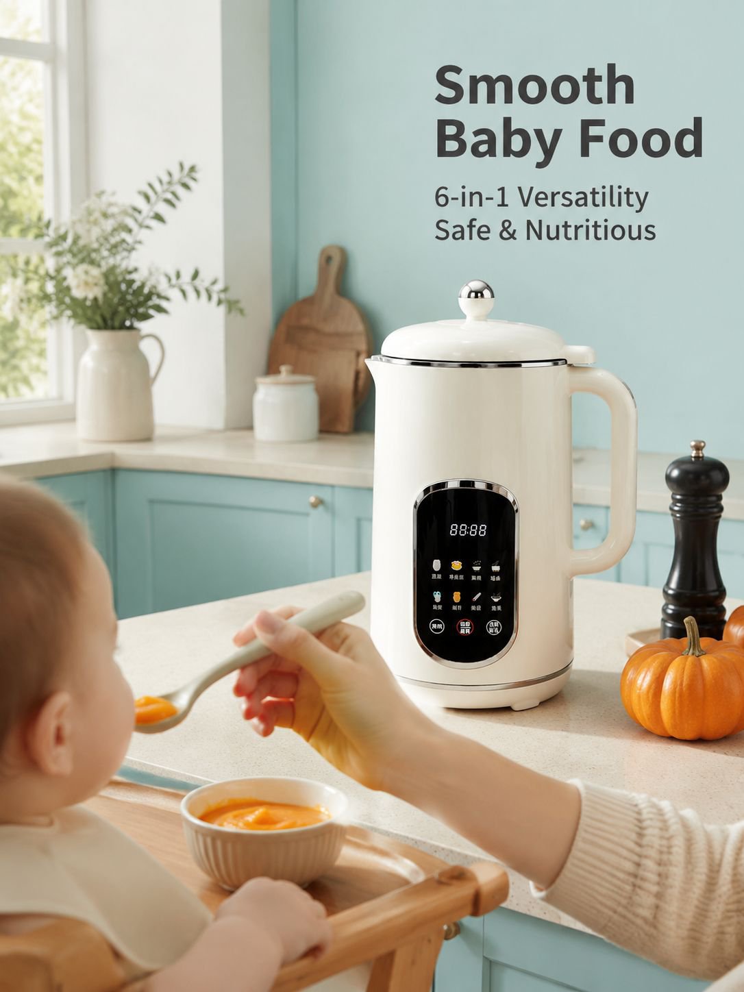 Multifunctional silent soymilk maker for families