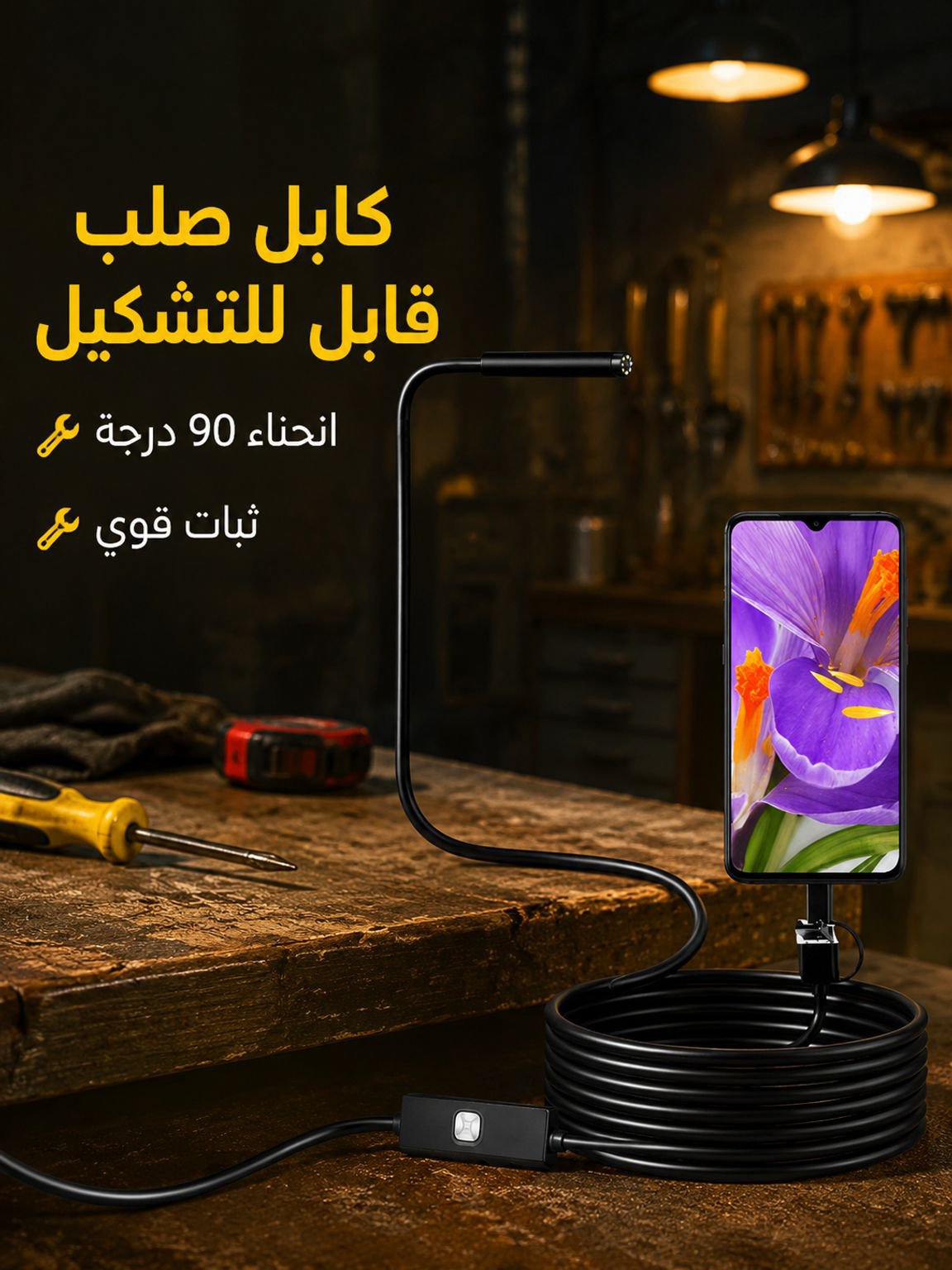 جهاز فحص الأنابيب الصناعية بمنفذ USB
