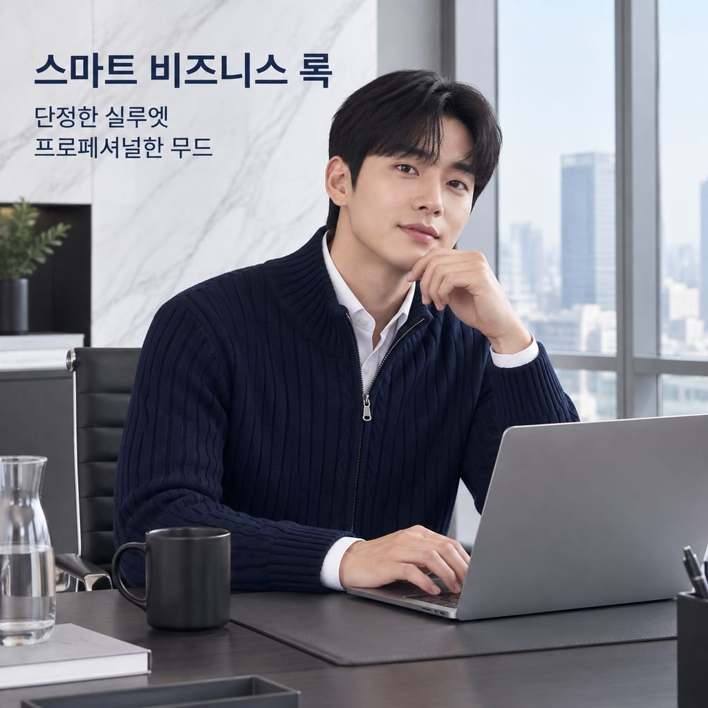 남성용 가을/겨울 스트라이프 니트 스웨터 가디건