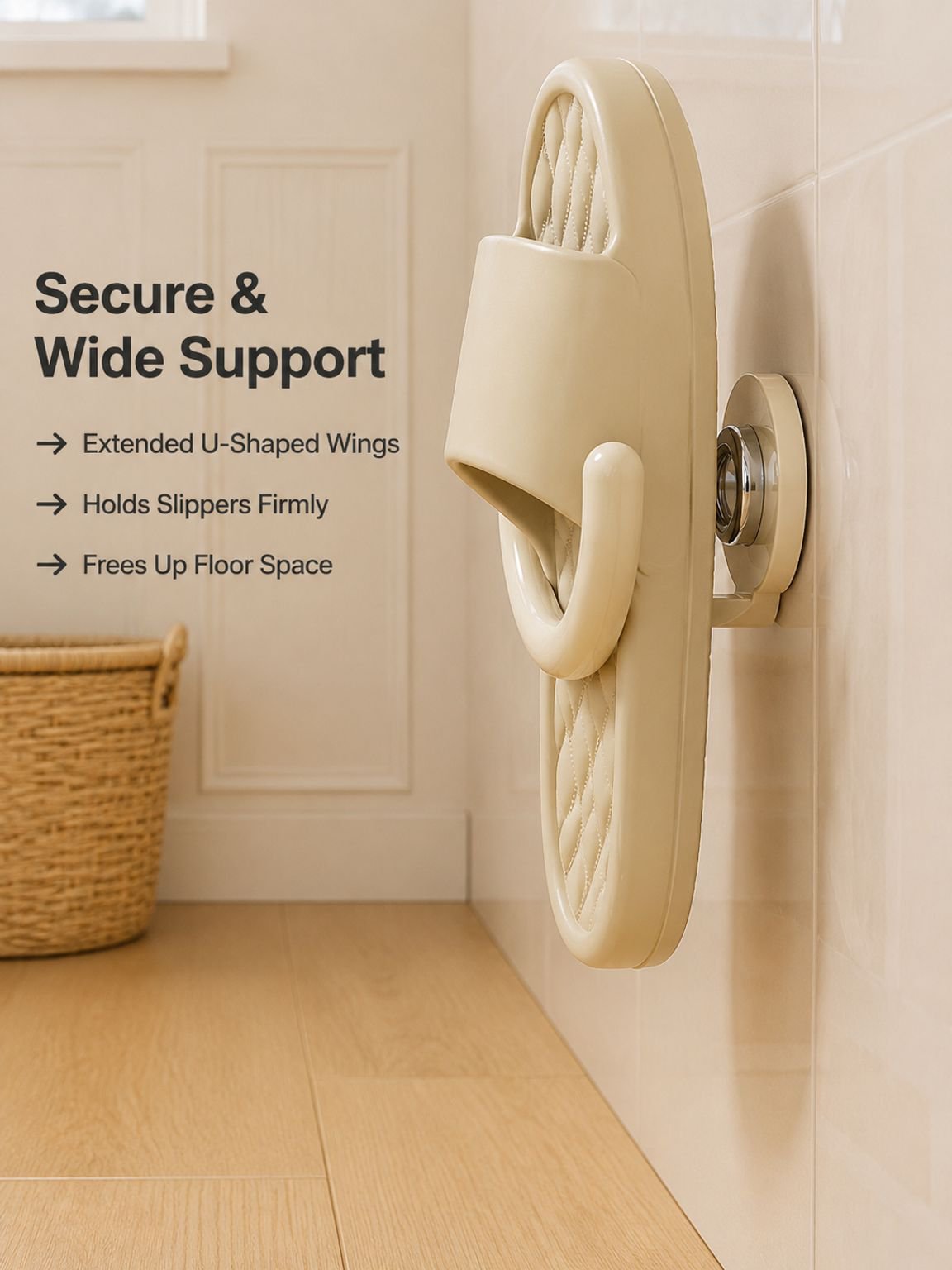 No-Drill Wall Slipper Organizer