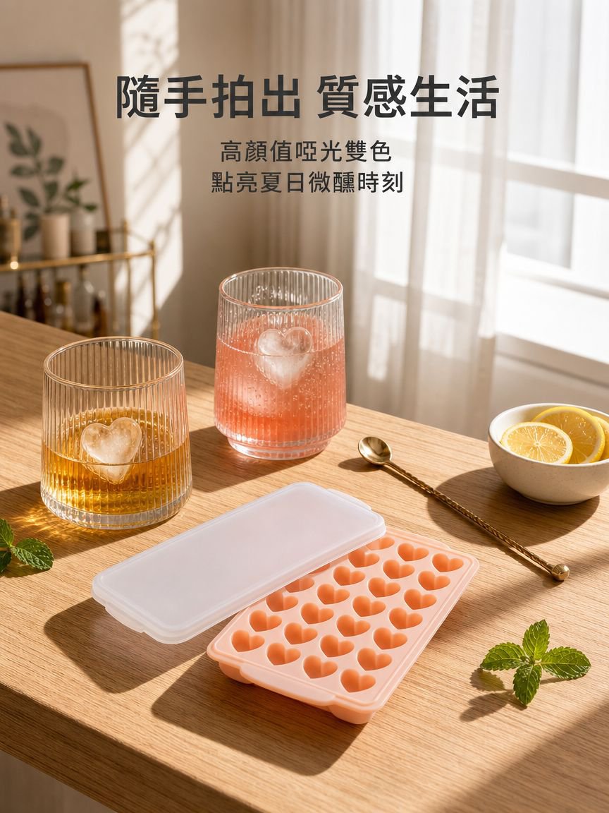 心型矽膠製冰盒