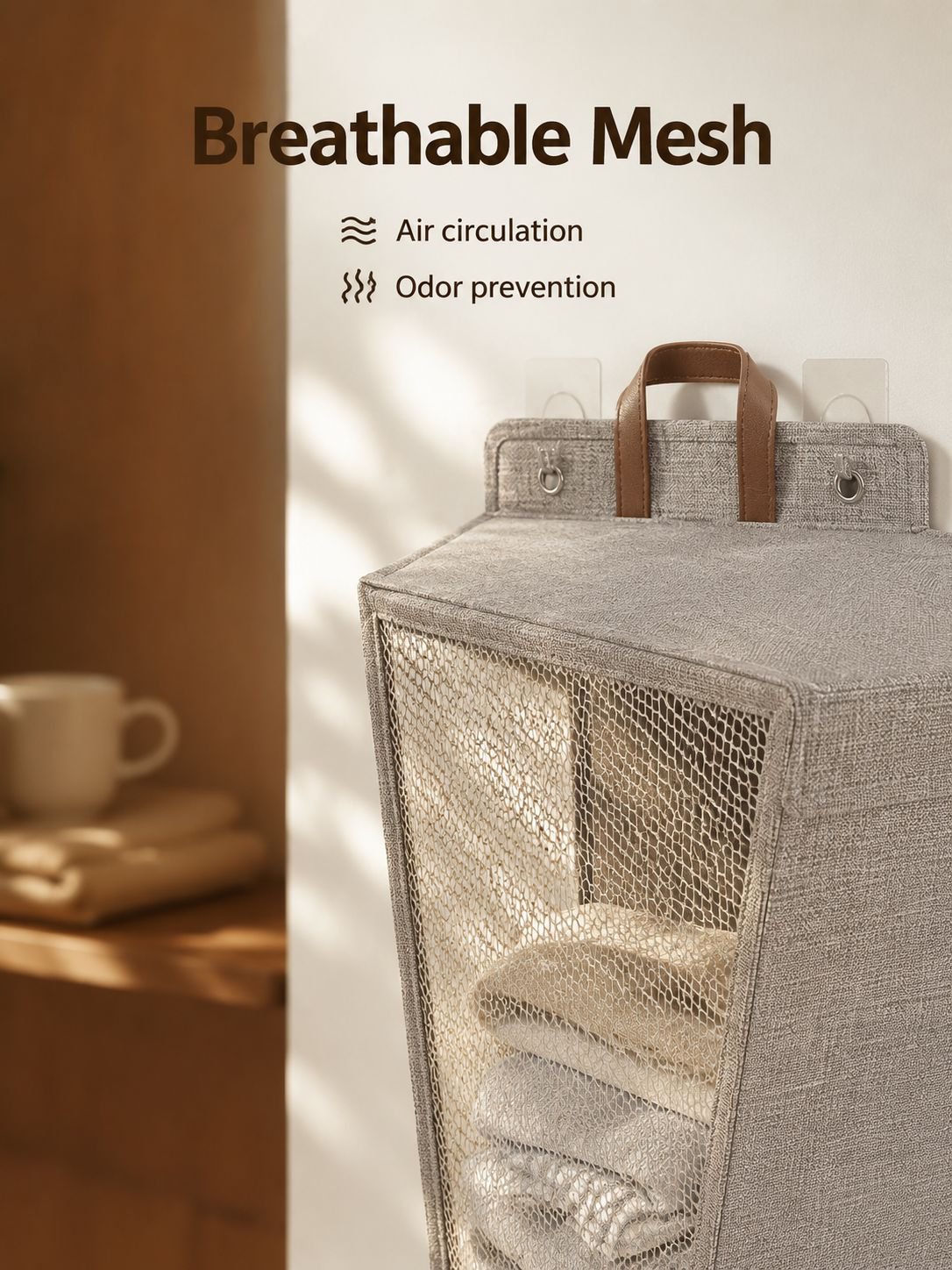 Home Cotton Linen Organizer Basket