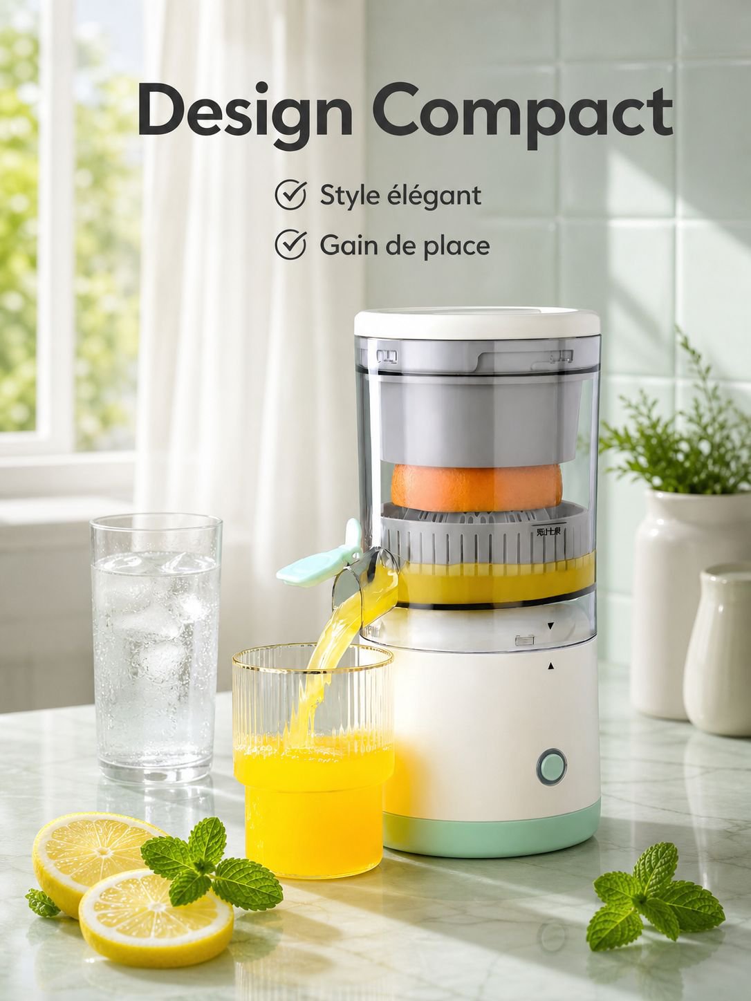 Extracteur de jus électrique automatique pour la maison
