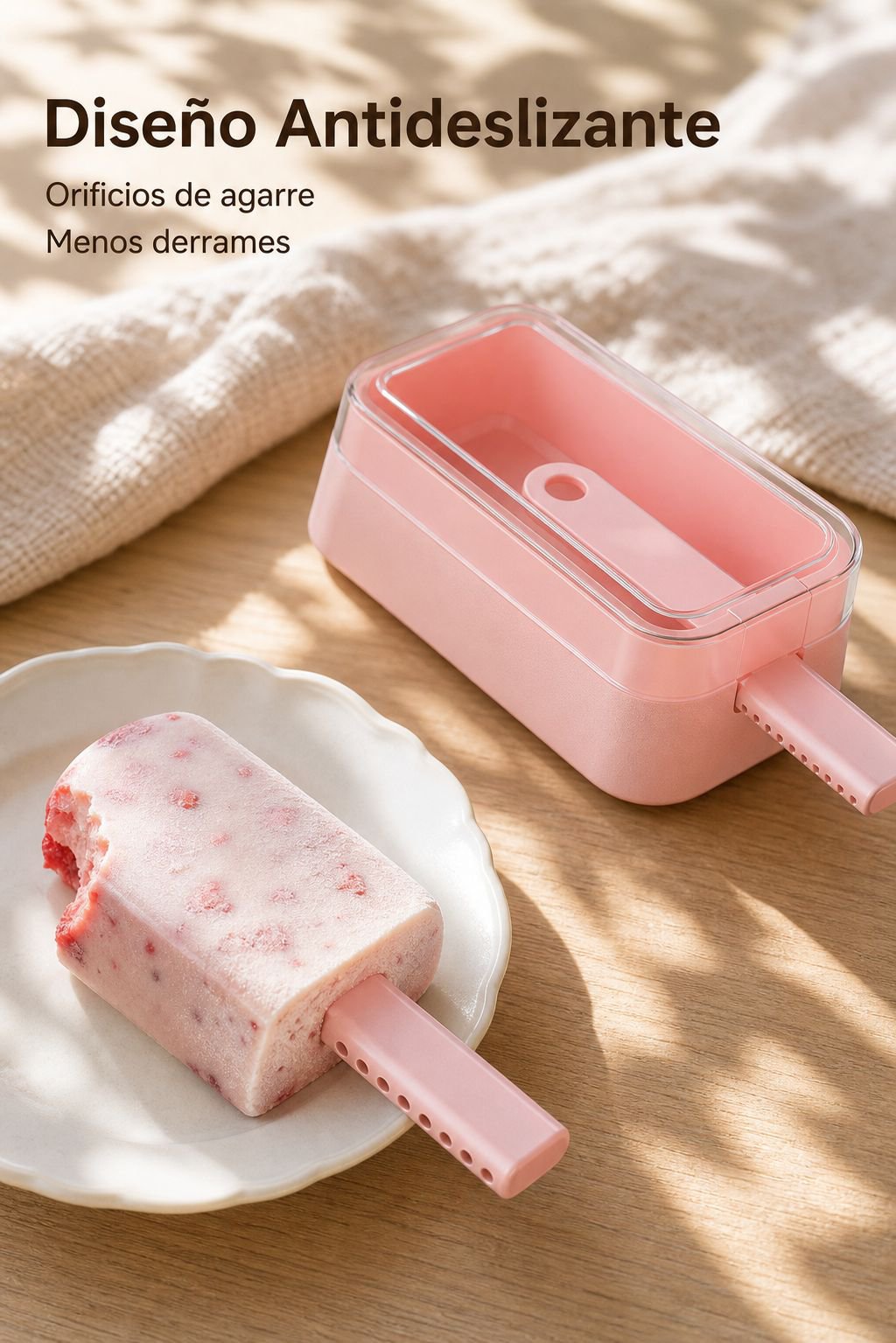 Molde de silicona de grado alimenticio para hacer polos y helados caseros
